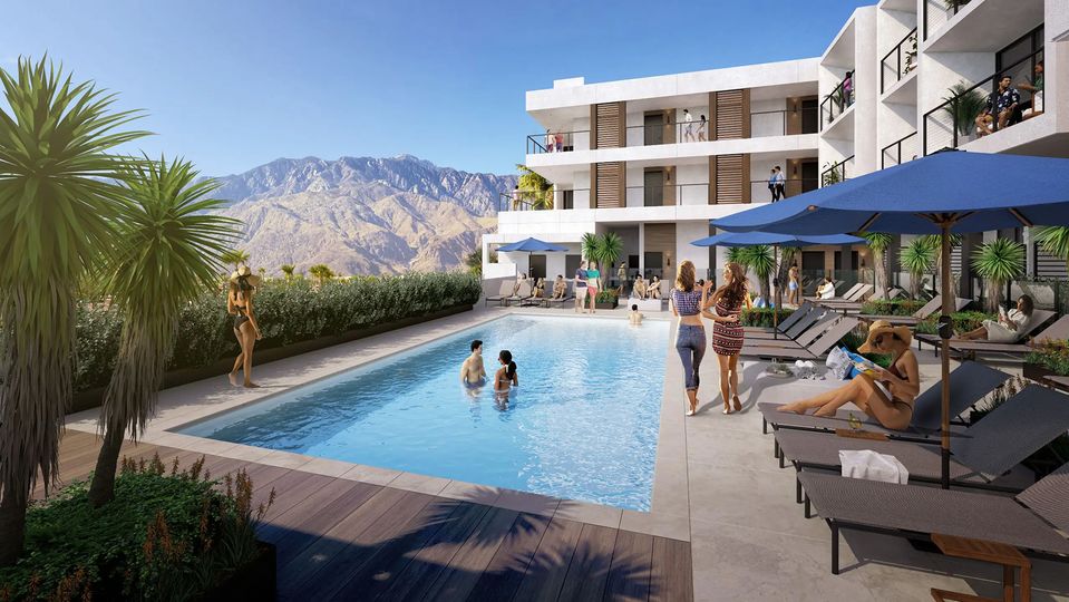 The hotel takes the place of the originally-planned Andaz Palm Springs.